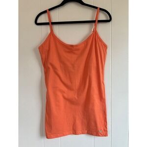 NWT Aeropostale Orange Camisole Tank Top XL Adjustable Straps Butterfly Logo